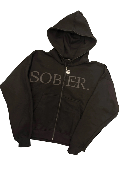 "SOBER" Fullzip Hoodie