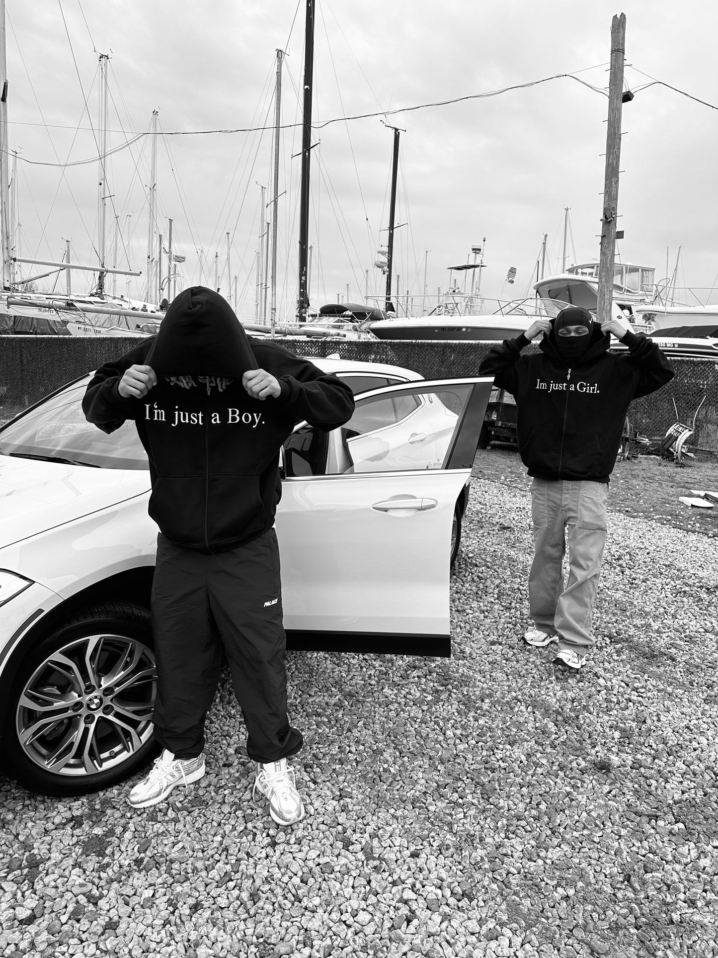 "Im just a Boy" Full Zip Hoodie